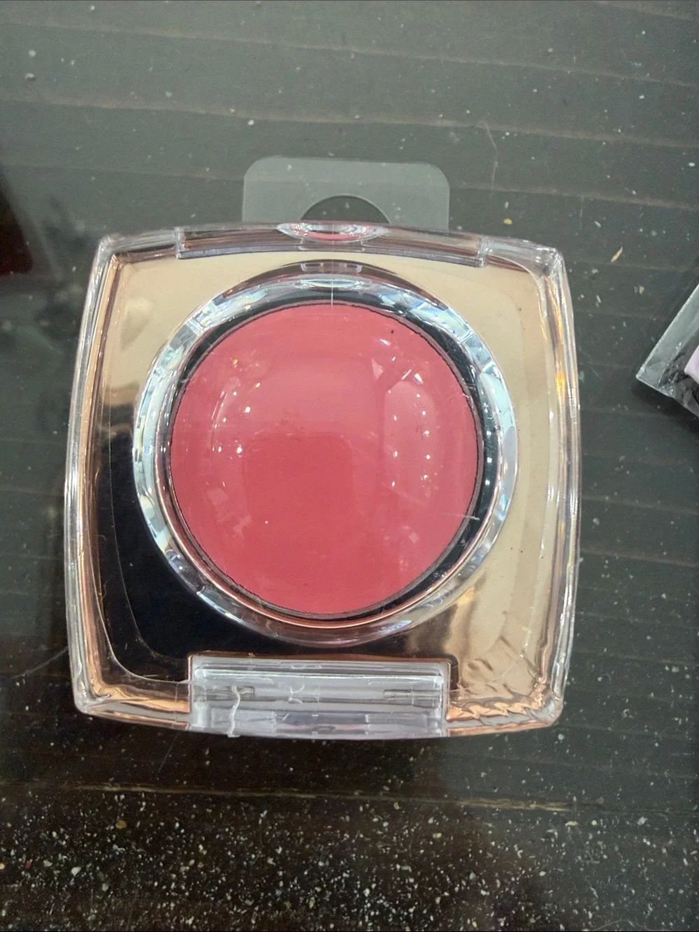 Revolution Pink Cream Blush Stick & Pot Duo, cosmetic bag, and foundation stick